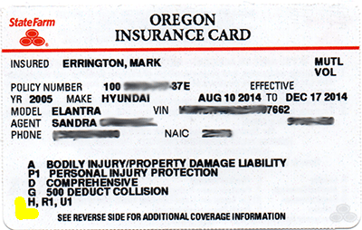 car insurance card template pdf